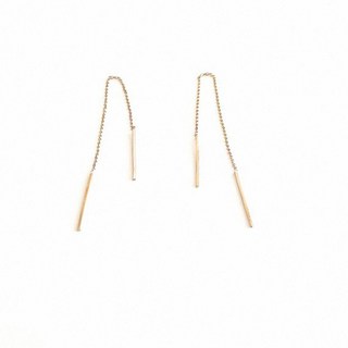 여성을위한 미니멀리스트 긴 술 Threader 드롭 귀걸이 골드 컬러 체인 모양의 귀 Pendientes 여자 귀 보석 선물 2023 새로운