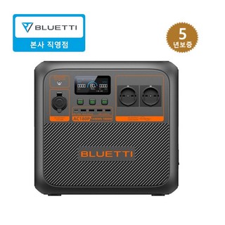 BLUETTI블루에티 파워뱅크 AC180P 1800W 1440Wh 캠핑 차박밧데리 낚시 휴대용 올인원 220V 인산철배터리 보조배터리, AC180P블랙