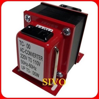 SIVO TC-00 雙向變壓器 AC 220V 轉 110V 50Hz-60Hz UP TO 100W, 1個, 300W