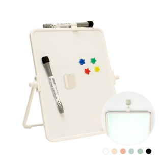 하루아즈 양면 미니 화이트보드 탁상용 벽걸이용 미니칠판 자석 메모보드, 화이트