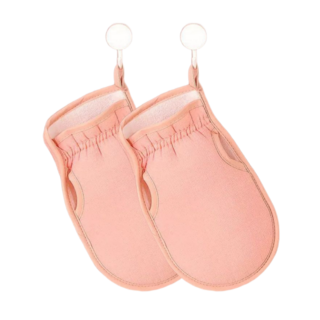 누리아띠 부들부들 때수건 저자극 목욕 때밀이 타월, 1개, 2개입, 벚꽃핑크