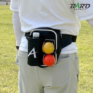 그린피플 파크골프 힙색 퀼팅 파우치 싱글 블랙 화이트, 1개