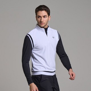 다운블로우 남성 스포츠 골프웨어 반집업베스트 DB 6508M