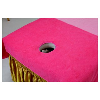 파우젠 구멍타월 중형 얼굴 구멍 경락 침대 미용 타월 마사지 수건 마사지샵필수