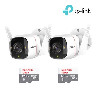 TP-Link Tapo C320WS＋128GB Micro SD카드 2팩 CCTV 세트, 2개