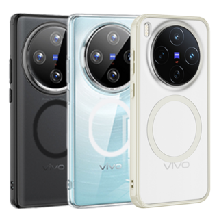 貼膜達人 vivo 磁吸霧面親膚感防摔透明手機殼