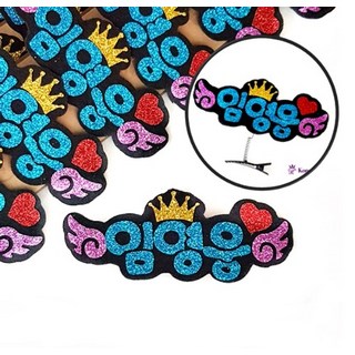 임영웅 네임핀 / 반짝반짝 글리터 이름표 네임핀