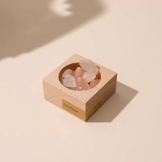 크리스탈 아로마 우드 디퓨저 베이스 고급 장식품, 분홍색