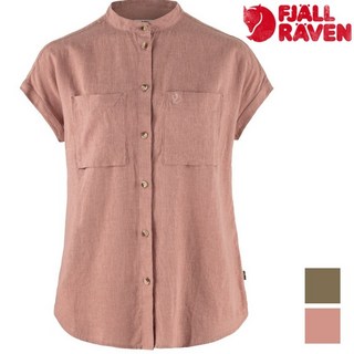 Fjallraven 北極狐 Ovik Hemp 女款 短袖襯衫，舒適透氣麻質混紡，簡約時尚設計，展現女性優雅氣質