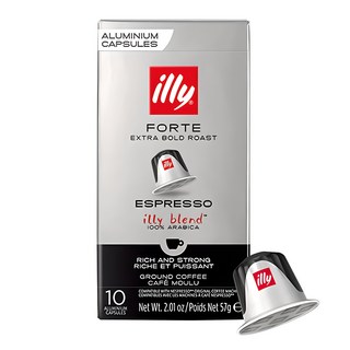 illy 意利 Forte特濃意式咖啡膠囊 適用Nespresso咖啡機, 5.7g, 10顆, 1盒