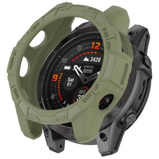 TPU 소프트 실리콘 케이스 Garmin Fenix 7X 7S 7 Pro용 시계 보호 커버 Garmin Epix Pro Gen 2 용 51mm 47mm 42mm 쉘 범퍼, 06 Fenix 7X (7X Pro), 31) Dark green - Fenix 7X (7X