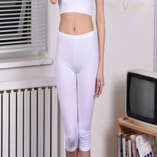 브이커머스 면스판 여성 8부 레깅스 여성풀컵브라