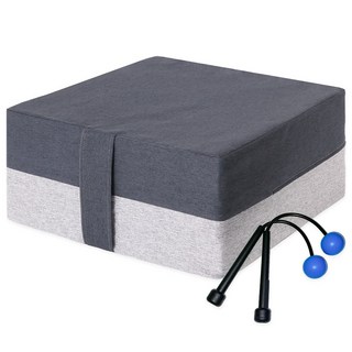 로베라 점핑 다이어트 트램폴린 바운스 큐브 방방이 쿠션 유산소 운동 기구 BC-500, 그레이