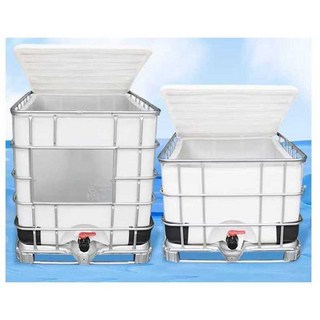 IBC탱크 플라스틱 1톤 물탱크 화학 사각 오픈형, 1개