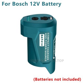 보쉬 리튬 이온 배터리용 휴대용 USB 전원 어댑터 충전기 및 C타입 DC 포트 장치 10.8V 12V, 01 for Bosch 12V Batte, 01 CHINA, 1개