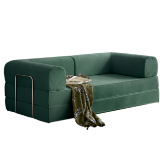 데일리유즈 접이식 소파베드 압축 모듈 소파 베드 소파겸침대 매트리스, 그린