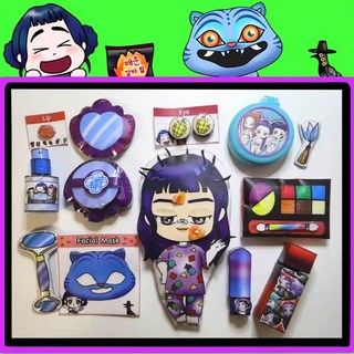 케이팝 데몬 헌터스 DIY 화장품 블라인드 백 손으로 장난감 만들기XT749172-003524, 1개, 헌트릭스