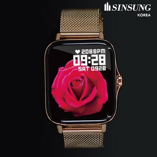 신성코리아 KC인증 가성비스마트워치 블루투스손목시계 혈압측정스마트워치 SSW01-I22, SSW01-I22/블랙