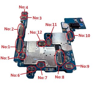 삼성 호환 S23 S23U S918 S918U 배터리 NFC LCD 디스플레이 USB 충전 충전기 메인 플렉스 카메라 FPC 커넥터 온보드 10 개