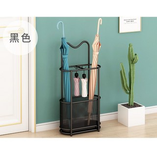 雨傘收納架 - 台灣現貨 瀝水鐵藝傘架 入戶門口裝傘桶 家用門口傘架 可開發票, 1個, 猫耳款黑色