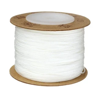 10개입 100m/스풀 0.8MM 나일론 코드 실 플라스틱 끈 스트랩 DIY 로프 비즈 목걸이 유럽 스타일 팔찌 보석, 02 white