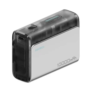 CUKTECH 보조배터리 양방향 고속 충전 휴대용 충전기 미니 보조베터리 샤오미 화웨이 30W 10000mAh 1A, 02 Transparent Black