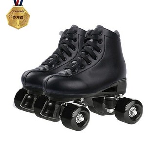 LED 커플 롤러 스케이트 슈즈 남자 여자 4륜 섬광 바퀴 발광 추억, 01블랙+블랙바퀴(No:1 고품질), 1개