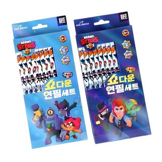 브롤스타즈 초등학생 입학 남아 연필 세트, 2세트, 랜덤발송