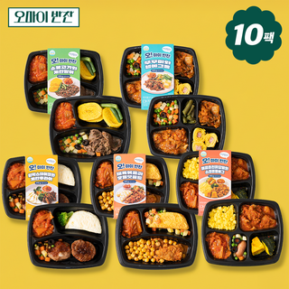 맛이 살아 있는 오마이 반찬 10팩 (냉동반찬), 1세트