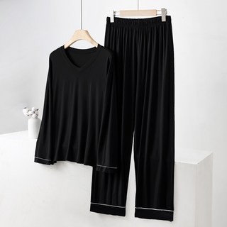 여성 빅사이즈 홈웨어 모달 잠옷 상하세트 2XL~3XL HM-5676