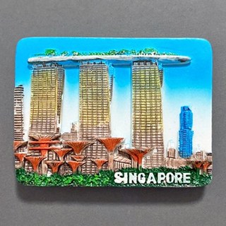 맛있는굿즈 오사카 후쿠오카 일본 홍콩 마카오 대만 중국 냉장고자석 마그넷 마그네틱 기념품, H싱가폴04.싱가폴