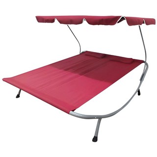 에버브리즈 캠핑 해먹의자 해먹스탠드 힐링캠핑 감성캠핑 가정용 차양있는 캠핑용 야외그네, 1개, 2인 차양침대