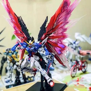 紅異端獨角獸HG高達模型積木玩具機甲男孩拼裝手辦RG禮物新生自由, SKU-13-新生命運_光翼翅膀-送支架, 1個