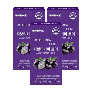 맘픽 자보티카바 브라질100% 퓨레식약청인증 정품 jaboticaba 정, 3개, 60회분