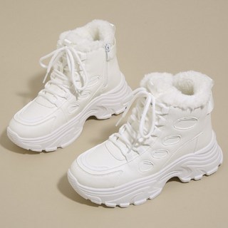 ZAJA 여성 기모 방한화 가을 겨울 앵클 부츠 보온 스노 방한부츠