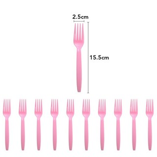 boy girl 性別揭示主題派對用品 免洗紙盤、紙杯、橫幅 適合性別派對 粉紅叉子10支, 1個, 粉紅-叉子10支