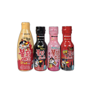 삼양 불닭소스 4종 (불닭마요+불닭+까르보불닭+핵불닭) 세트, 1세트