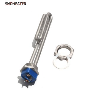 DN25 1KW 스레드 파이프 5KW 온수기 태양열 120V 접이식 인치 스테인레스 가열 5KW SNDHEATER 2KW 스틸 요소 3KW 240V BSP, 05 2KW 210mmL  304SS, 01 240V, with locknut