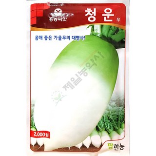 청운무 2000립 팜한농 25년 김장씨앗 무씨앗, 1개