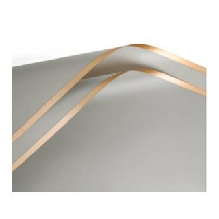 韓式霧面包裝紙 花束包裝紙 防水霧面紙 金邊果凍膜禮物包裝, 3個, 銀箔(對折寄)