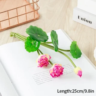 시뮬레이션 연꽃 수련 EVA 인공 화분에 심은 부처님 홀 가구 어항 장식 영원한