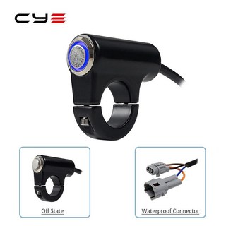 핸들 스위치 알루미늄 방수 라이트 끄기, 색상: 1. 파란색, 1개