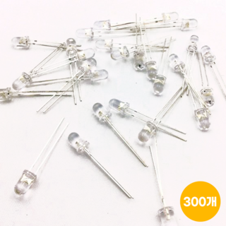 아두이노 LED 5파이 하얀색 (100개), 3개