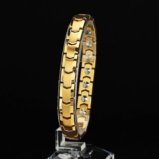 진주모아 99.9998% 쉴드 골드 게르마늄 건강팔찌 남성 여성, BSHGS-01(여성), 1개