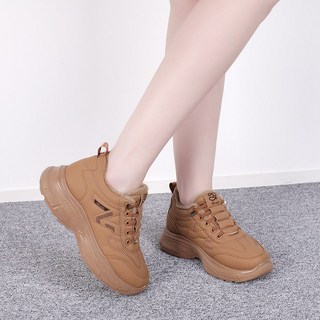 털운동화 방한워킹화 컴포트화 스니커즈 늘어나는밴드신끈 쿠션좋은창C