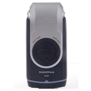 BRAUn 百靈 MobileShave M60電動剃鬚刀, 金屬銀, 單品