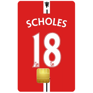 레전드 축구선수 등번호 카드 스티커 나의 최애 플레이어를 지갑속에..., 5.폴 스콜스, 1매, 일반형