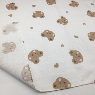 국산 순면 무형광 가제 엠보면 나염 손수건 총20장, 28.곰돌스20장, 1세트