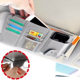 벨라룸 한번에 수납 선바이저 선글라스 클립 카드 포켓, 1개, 스톤 그레이