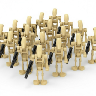 <스타워즈> B-1 스탠다드 배틀드로이드 부대 호환블록 브릭미니피규어 20개/40개 세트 은하공화국 로봇 군대 취미/수집/전시/장식/컬렉션용 커스텀 블록피규어, 1개, 01. B-1 배틀드로이드 부대 A(20개)(로켓)